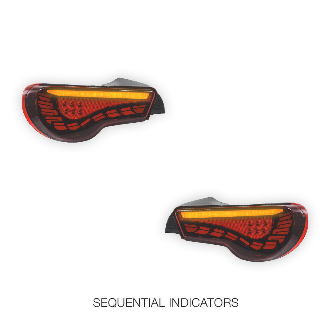 Toyota 86 1st Gen. (2012 - 2021) Sequential Full LED Tail Lights LH + RH