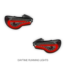 Toyota 86 1st Gen (2012 - 2021) Smoked Full LED 3D Stripe Bar Tail Lights LH + RH
