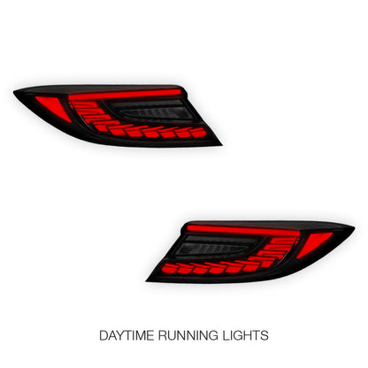 Toyota 86 2nd Gen. (2022 - 2024) Smoked Sequential Dragon-Scale Style LED Tail Lights LH + RH