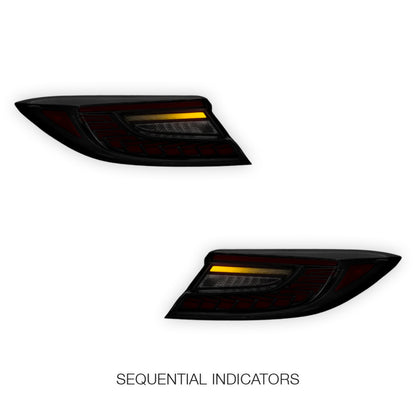 Toyota 86 2nd Gen. (2022 - 2024) Smoked Sequential Dragon-Scale Style LED Tail Lights LH + RH