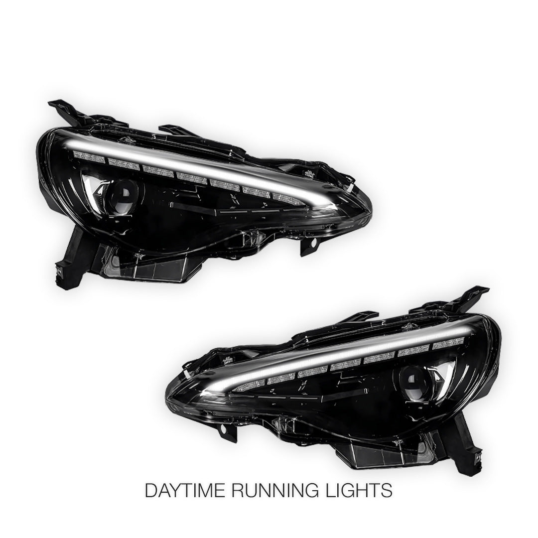 Toyota GT86 (2012 - 2021) Demon Eye Style Sequential Projector Headlights LH + RH