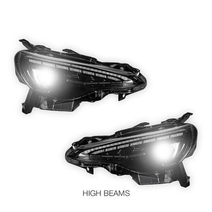 Toyota GT86 (2012 - 2021) Demon Eye Style Sequential Projector Headlights LH + RH