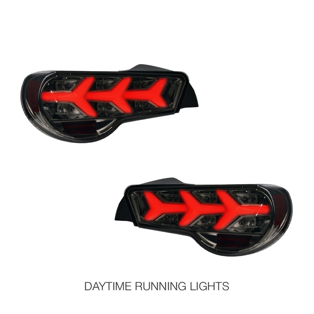 Toyota 86 ZN6 1st Gen. (2012 - 2021) Lamborghini Style Sequential Full LED Tail Lights LH + RH