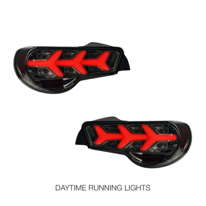 Toyota 86 ZN6 1st Gen. (2012 - 2021) Lamborghini Style Sequential Full LED Tail Lights LH + RH