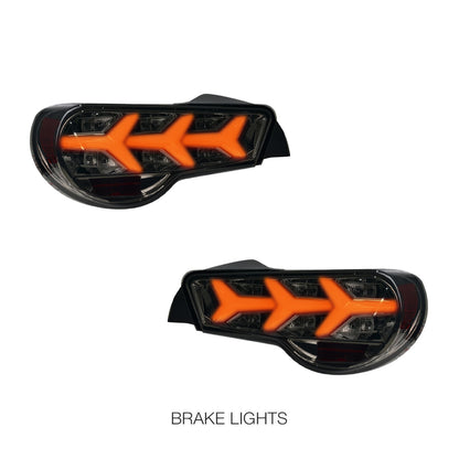 Toyota 86 ZN6 1st Gen. (2012 - 2021) Lamborghini Style Sequential Full LED Tail Lights LH + RH