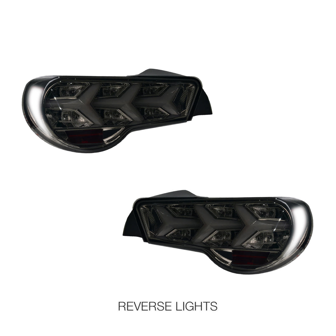 Toyota 86 ZN6 1st Gen. (2012 - 2021) Lamborghini Style Sequential Full LED Tail Lights LH + RH