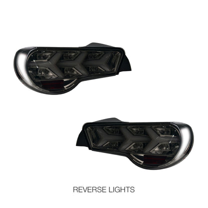 Toyota 86 ZN6 1st Gen. (2012 - 2021) Lamborghini Style Sequential Full LED Tail Lights LH + RH