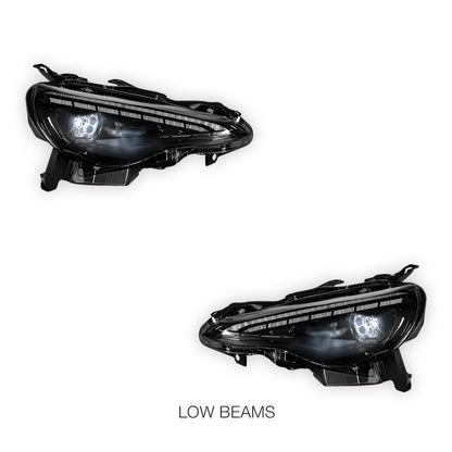 Toyota 86 GT86 (2012 - 2021) RGB Demon Eye Style Sequential Projector Headlights LH + RH