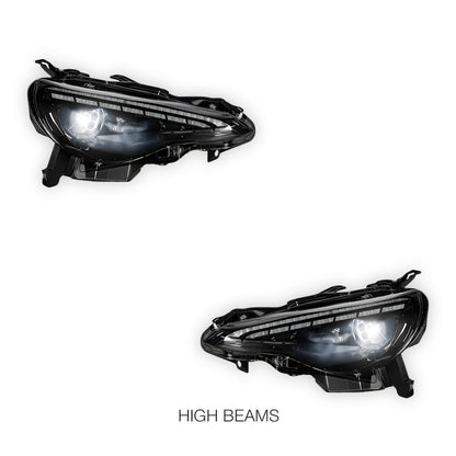 Toyota 86 GT86 (2012 - 2021) RGB Demon Eye Style Sequential Projector Headlights LH + RH