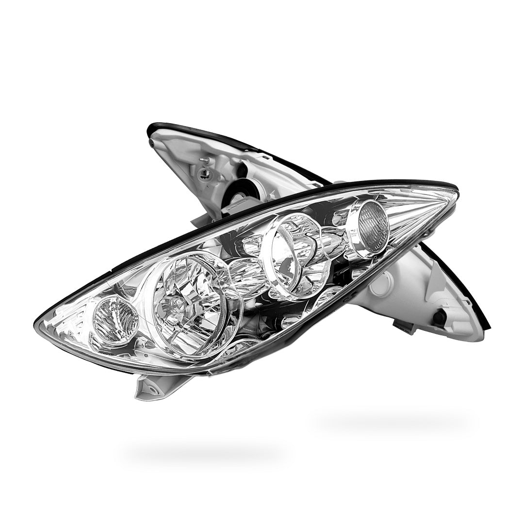 Toyota Camry CV36 (2004 - 2006) Chrome Halogen OEM Style Headlights LH + RH