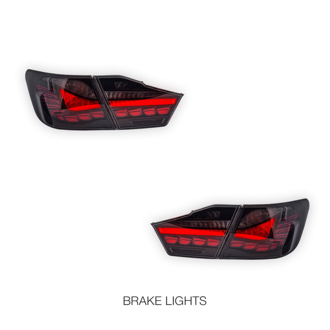 Toyota Camry XV50 (2012 - 2014) Smoked Sequential Tail Lights LH + RH