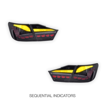 Toyota Camry XV50 (2012 - 2014) Smoked Sequential Tail Lights LH + RH