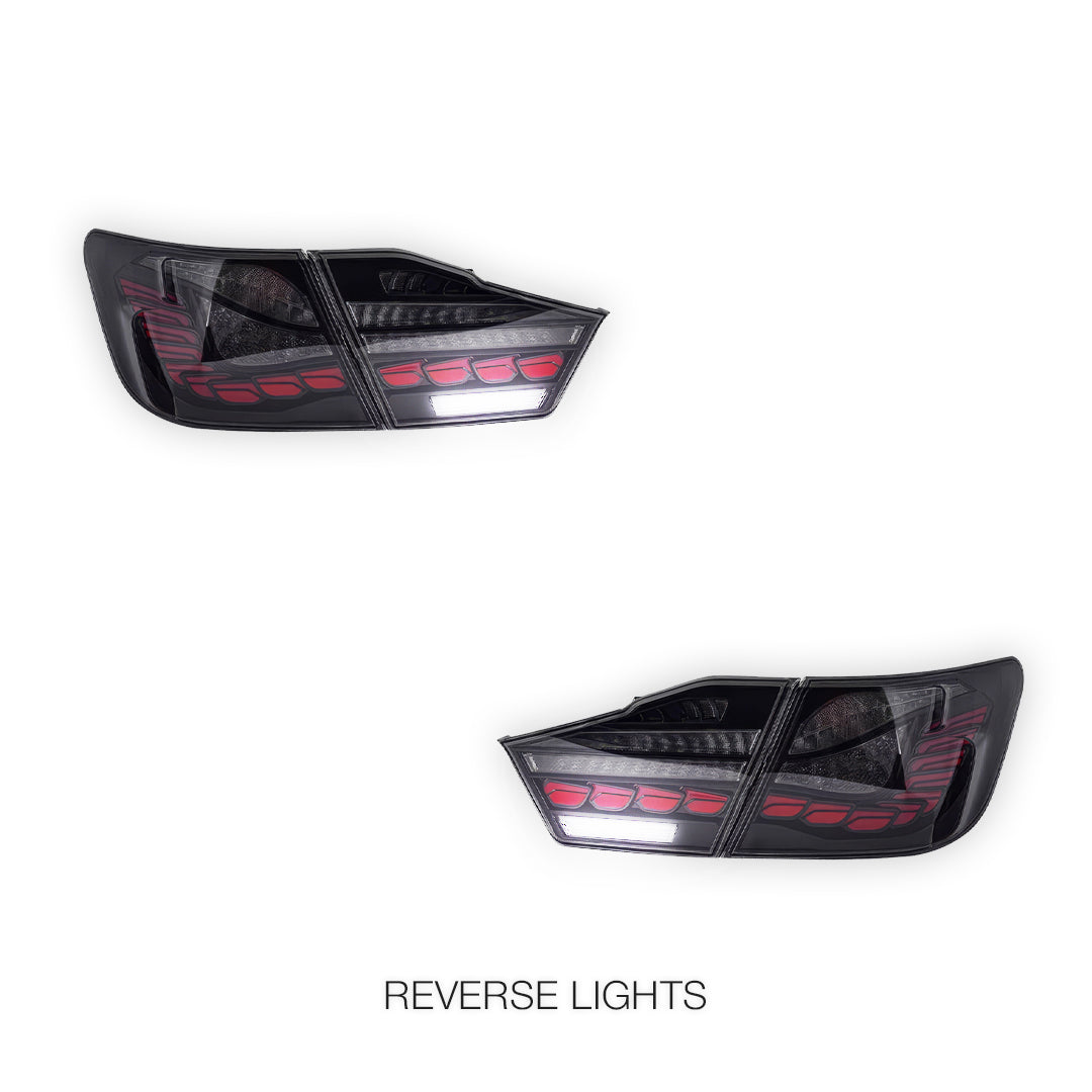 Toyota Camry XV50 (2012 - 2014) Smoked Sequential Tail Lights LH + RH
