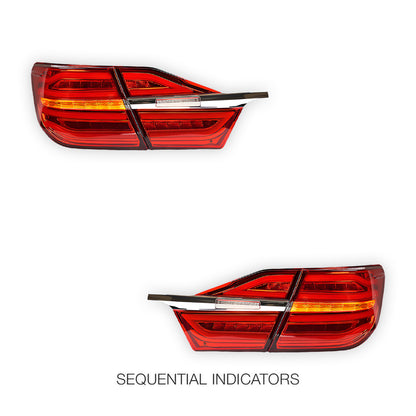 Toyota Camry XV50 (2015 - 2017) Red Animation Sequential Tail Lights LH + RH