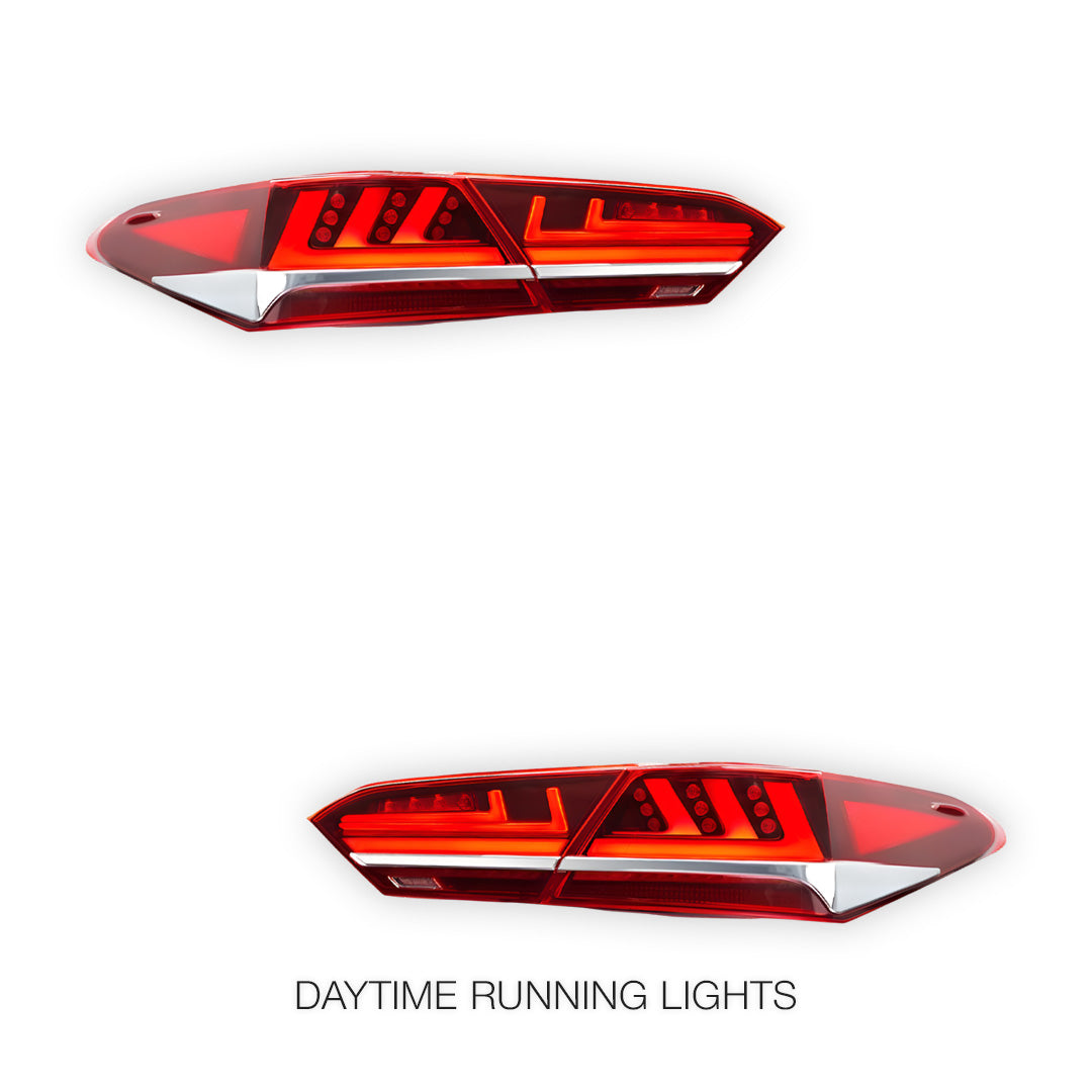 Toyota Camry XV70 (2018 - 2021) Red Animation DRL Sequential Tail Lights LH + RH