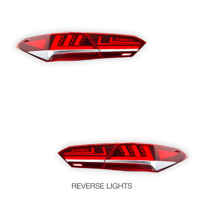 Toyota Camry XV70 (2018 - 2021) Red Animation DRL Sequential Tail Lights LH + RH