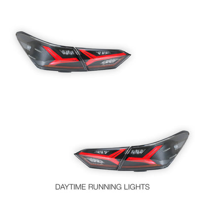Toyota Camry XV70 (2018 - 2022) Smoked RGB Sequential Tail Lights LH + RH