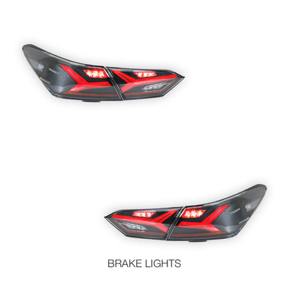 Toyota Camry XV70 (2018 - 2022) Smoked RGB Sequential Tail Lights LH + RH