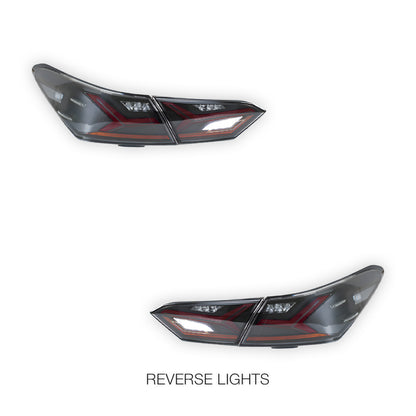 Toyota Camry XV70 (2018 - 2022) Smoked RGB Sequential Tail Lights LH + RH