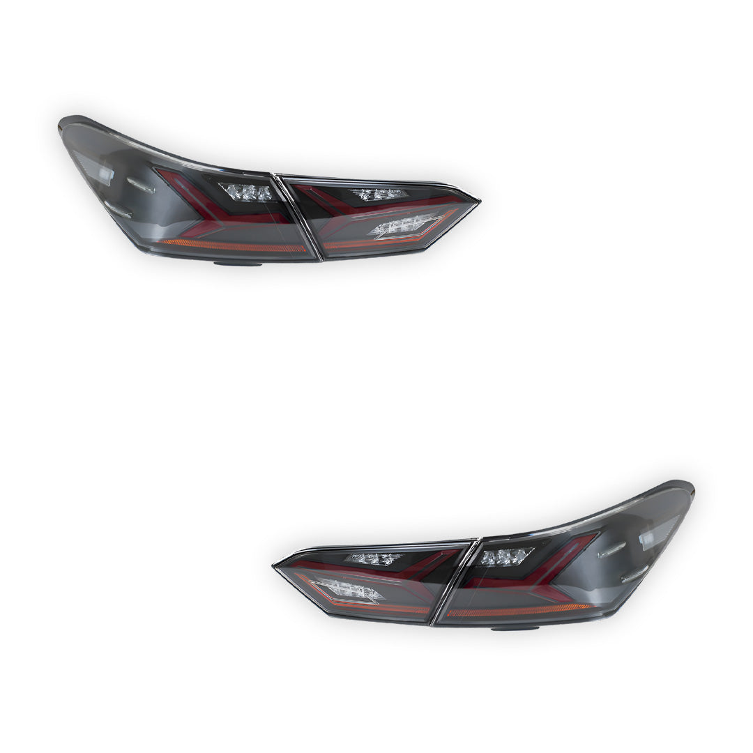 Toyota Camry XV70 (2018 - 2022) Smoked RGB Sequential Tail Lights LH + RH