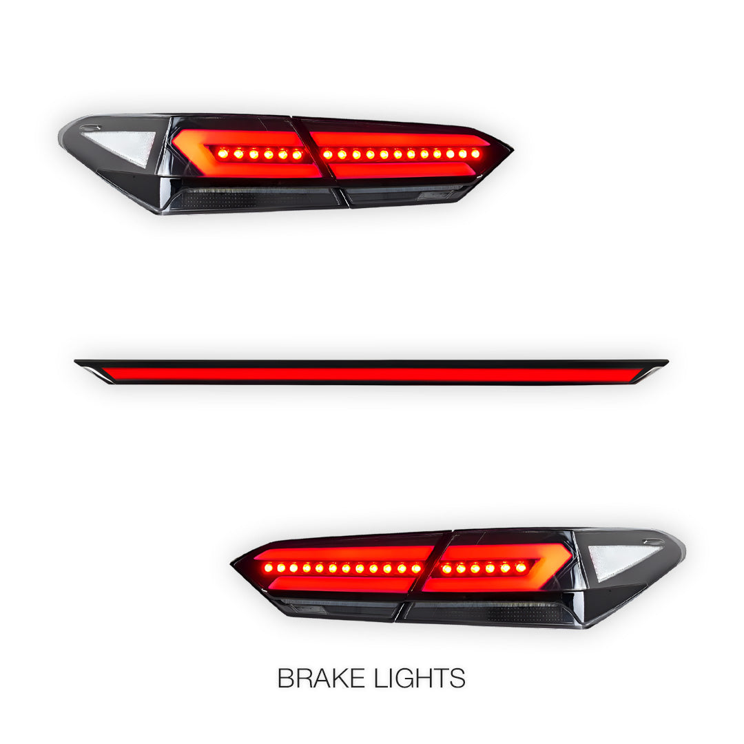 Toyota Camry XV70 (2018 - 2024) Clear Animation Sequential Tail Lights LH + RH
