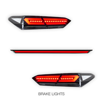 Toyota Camry XV70 (2018 - 2024) Clear Animation Sequential Tail Lights LH + RH