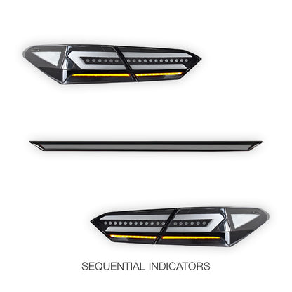 Toyota Camry XV70 (2018 - 2024) Clear Animation Sequential Tail Lights LH + RH