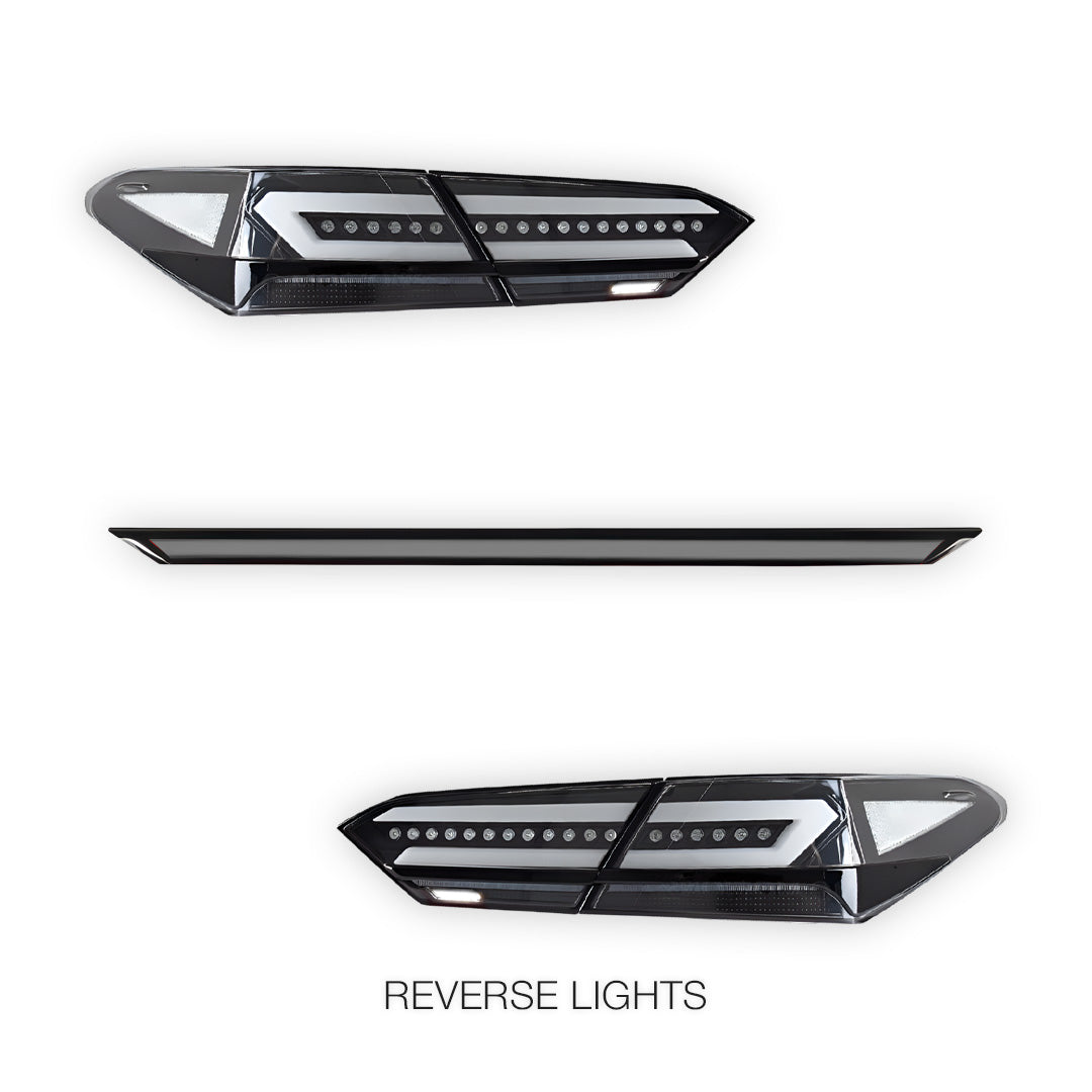 Toyota Camry XV70 (2018 - 2024) Clear Animation Sequential Tail Lights LH + RH