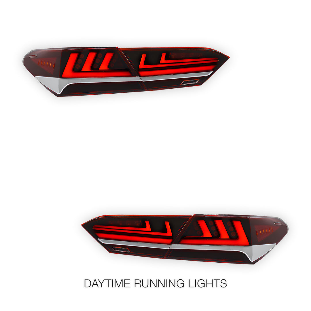 Toyota Camry XV70 (2018 - 2024) Sequential Full LED 3D Stripe Bar Tail Lights LH + RH