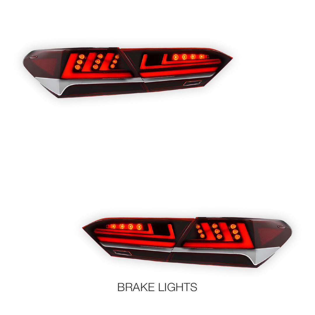 Toyota Camry XV70 (2018 - 2024) Sequential Full LED 3D Stripe Bar Tail Lights LH + RH