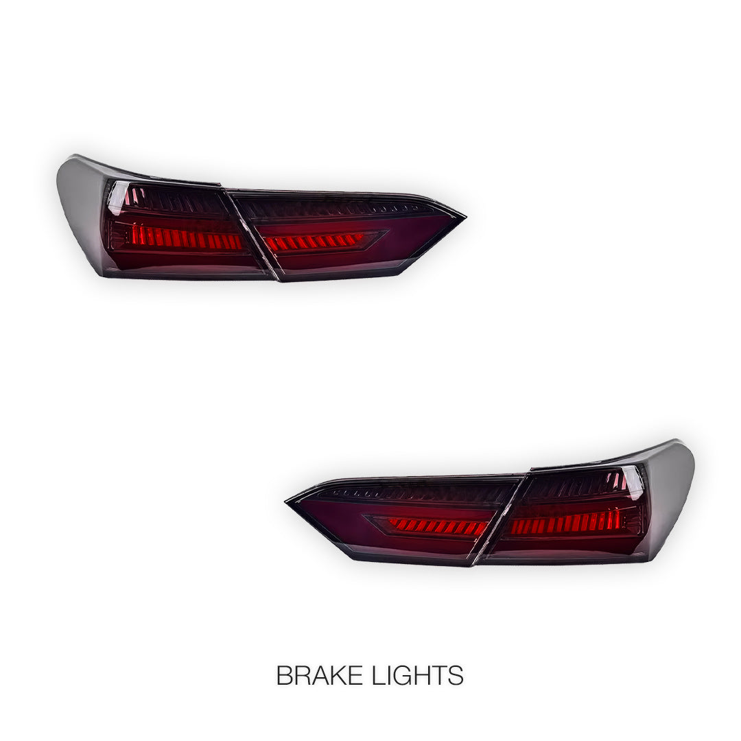Toyota Camry XV70 (2018 - 2024) Smoked Animation DRL Sequential Tail Lights LH + RH