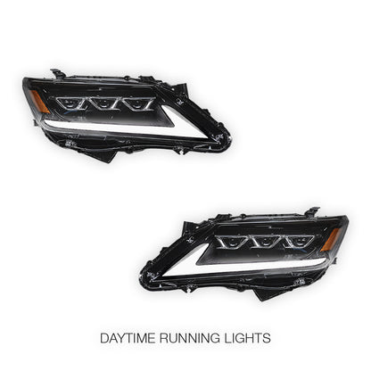 Toyota Camry XV70 Sedan (2018 - 2024) Sequential Black Full LED Headlights LH + RH