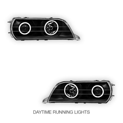 Toyota Chaser JZX100 (1996 - 2000) Angel Eye Halo Projector Headlights LH + RH