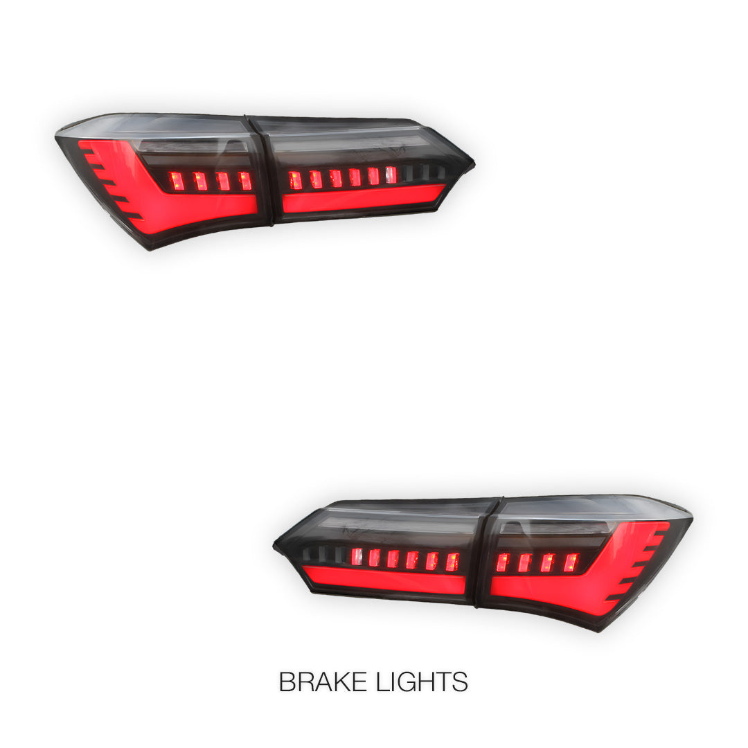 Toyota Corolla E160 (2012 - 2017) Smoked Tail Lights LH + RH