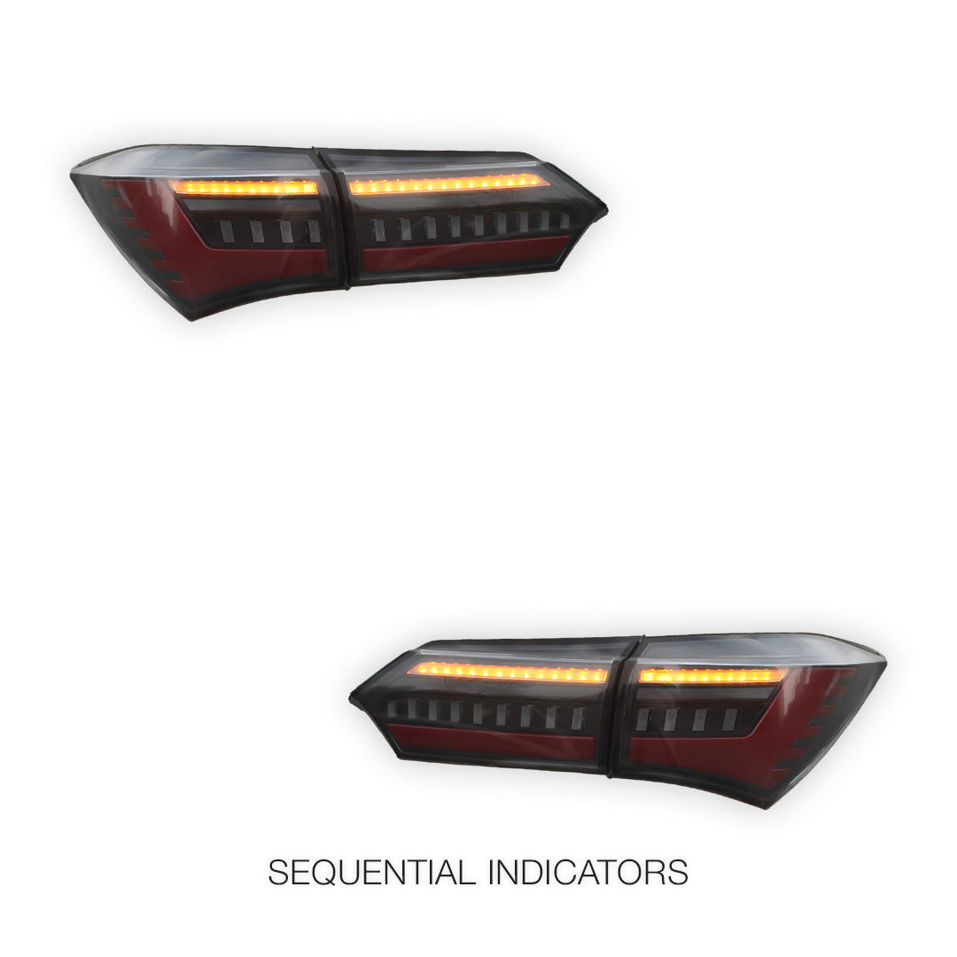 Toyota Corolla E160 (2012 - 2017) Smoked Tail Lights LH + RH