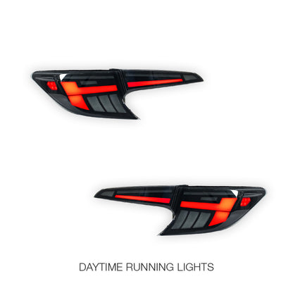Toyota Corolla E210 Hatch (2019 - 2024) Black LED Sequential Tail Lights LH + RH