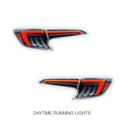 Toyota Corolla E210 Hatch (2019 - 2024) Smoked White LED Sequential Tail Lights LH + RH