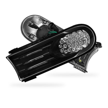 Toyota FJ Cruiser GSJ10R (2006 - 2022) Black Front Full LED Corner Turn Signal Indicator Lights RH + LH