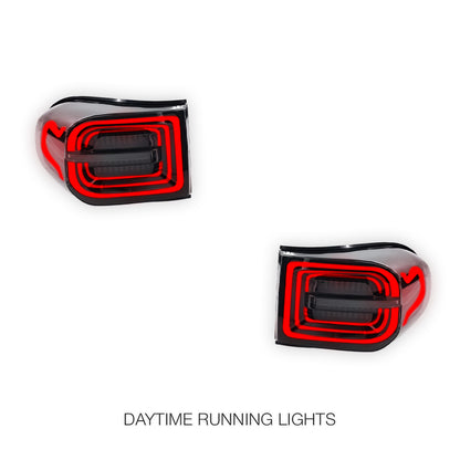 Toyota FJ Cruiser GSJ10R (2007 - 2017) Red Smoked Tail Lights LH + RH