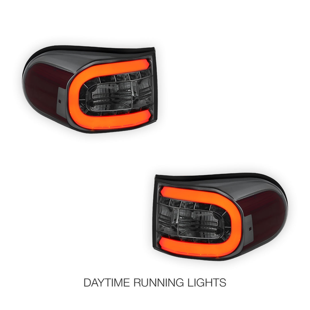 Toyota FJ Cruiser GSJ15R (2011 - 2016) Full Smoked 3D Stripe Bar LED Tail Lights Tail Lights LH + RH