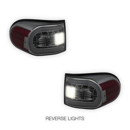 Toyota FJ Cruiser GSJ15R (2011 - 2016) Full Smoked 3D Stripe Bar LED Tail Lights Tail Lights LH + RH