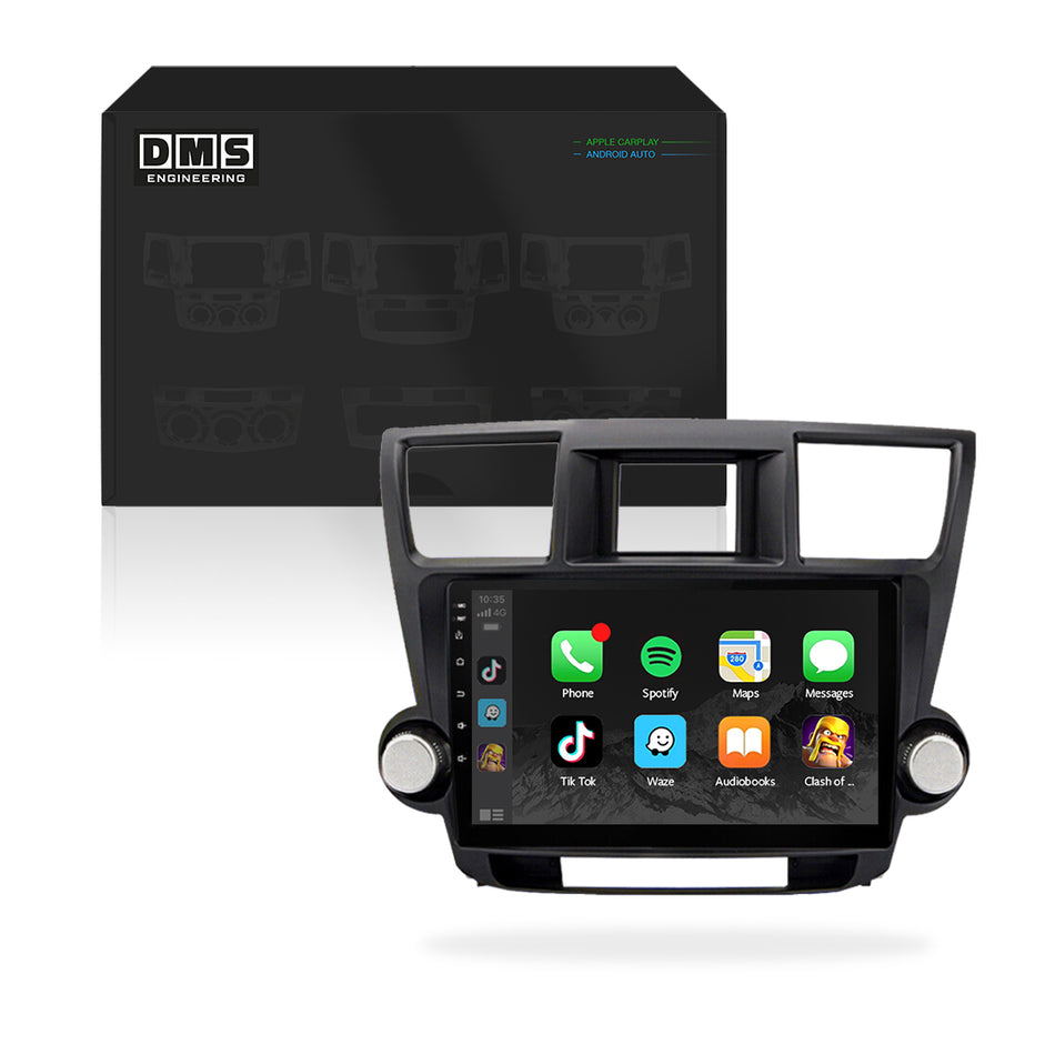 Toyota Kluger XU40 (2009 - 2014) 9" Wireless Android 13 Head Unit for Apple CarPlay / Android Auto