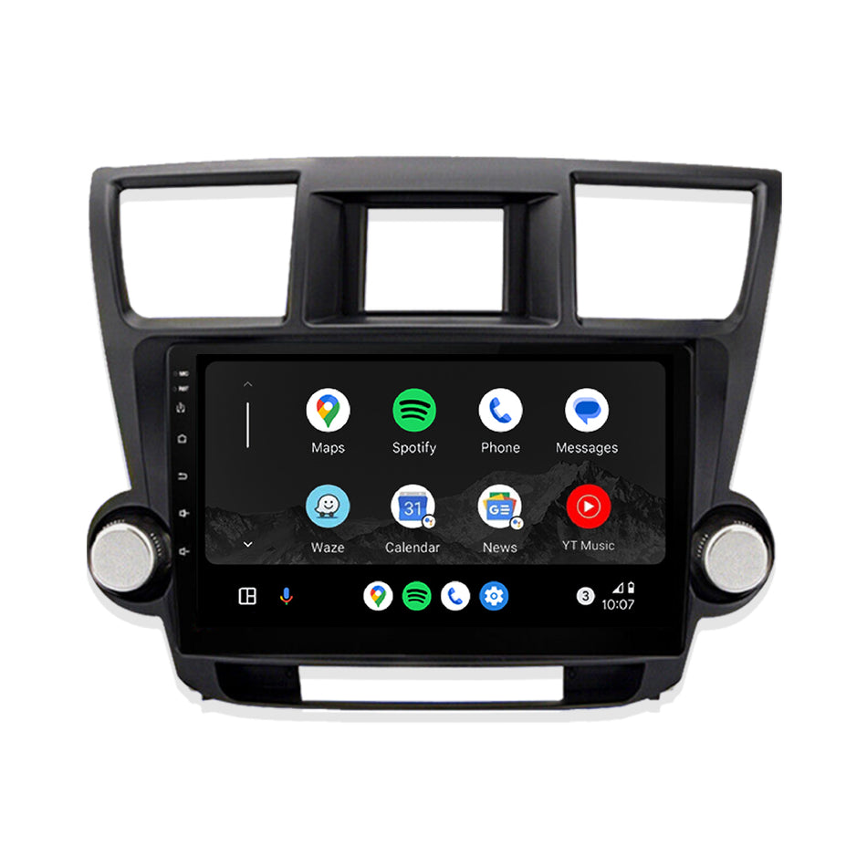 Toyota Kluger XU40 (2009 - 2014) 9" Wireless Android 13 Head Unit for Apple CarPlay / Android Auto