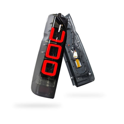 Toyota HiAce H200 (2004 - 2020) V3 3D Full LED Tail Lights LH + RH