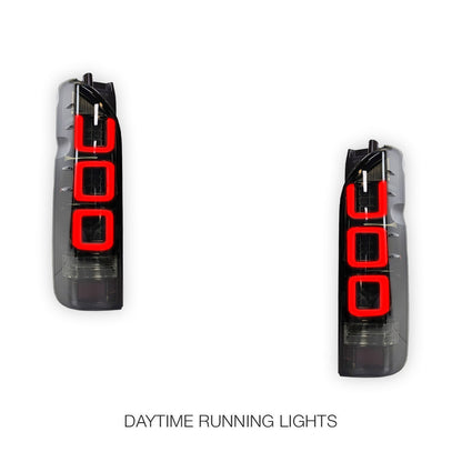 Toyota HiAce H200 (2004 - 2020) V3 3D Full LED Tail Lights LH + RH