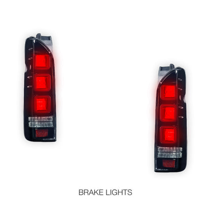 Toyota HiAce H200 (2004 - 2020) V3 3D Full LED Tail Lights LH + RH