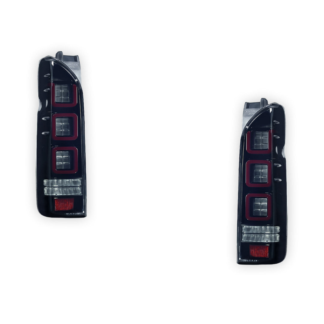 Toyota HiAce H200 (2004 - 2020) V3 3D Full LED Tail Lights LH + RH