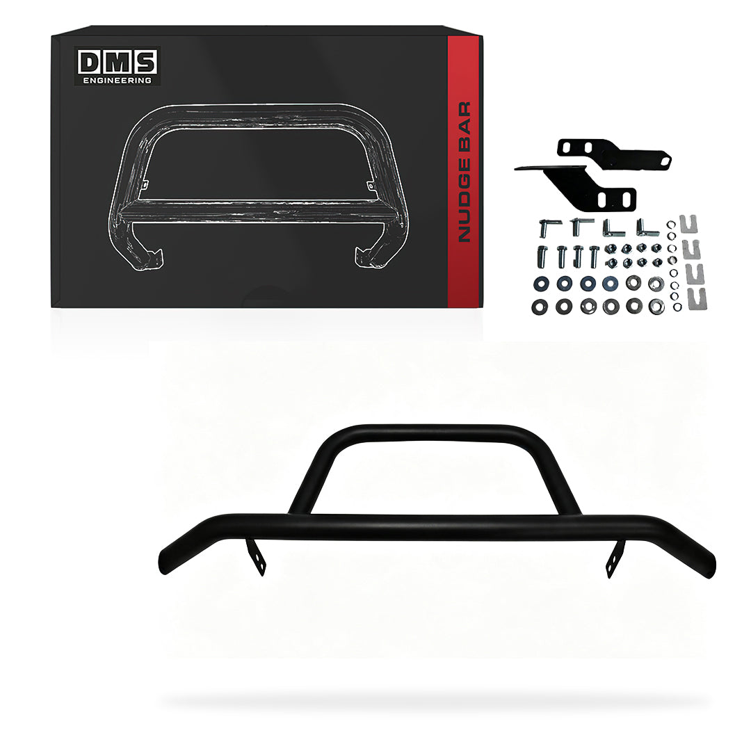 Toyota HiAce H200 (2005 - 2018) Matte Black Powder Coated Steel Nudge Bar