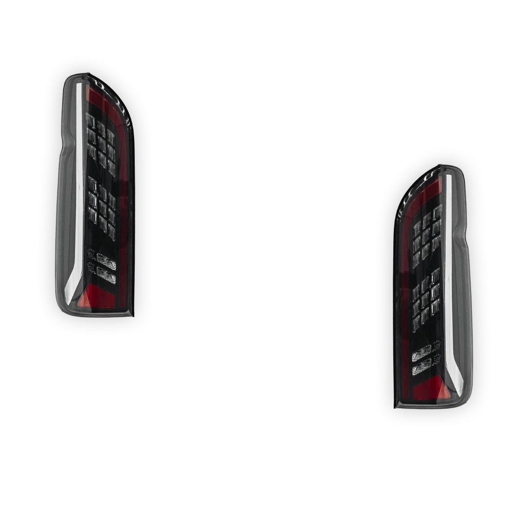 Toyota HiAce H200 (2005 - 2018) Smoked Black Full LED Tail Lights LH + RH