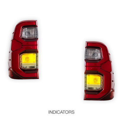 Toyota HiLux / Travo N80 (2025 - 2026) OEM Update Style Full LED Tail lights LH + RH